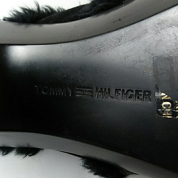 Tommy Hilfiger slip on faux fur lined clogs - Picture 8 of 8